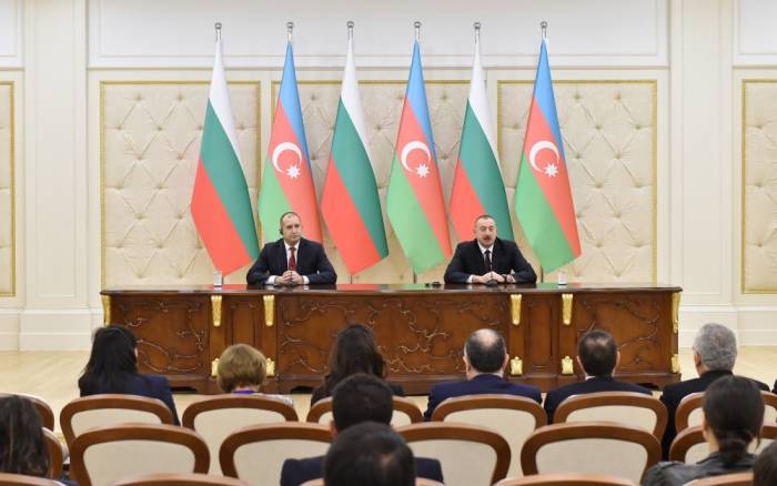 Déclaration à la presse des présidents Ilham Aliyev et Roumen Radev