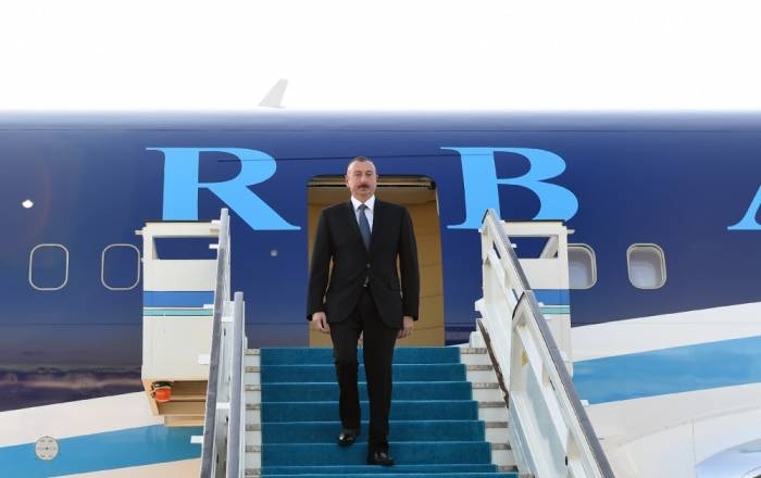 Azerbaijani president arrives in Turkey -
 PHOTOS