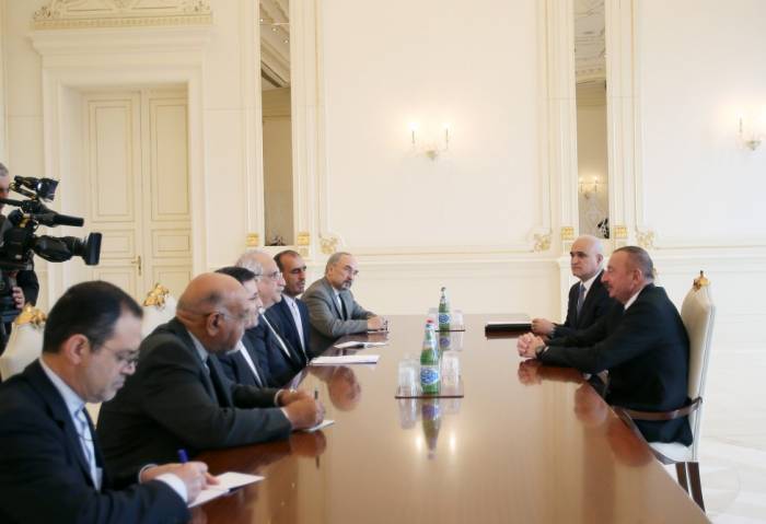 Ilham Aliyev empfängt iranische Delegation