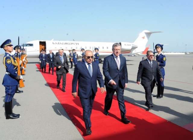 Georgian PM arrives in Azerbaijan
