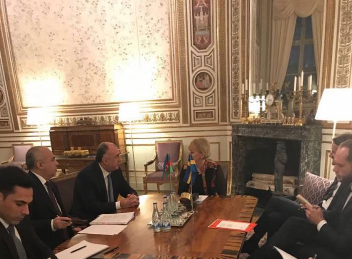 Le chef de la diplomatie azerbaïdjanaise a reçu son homologue suédoise
