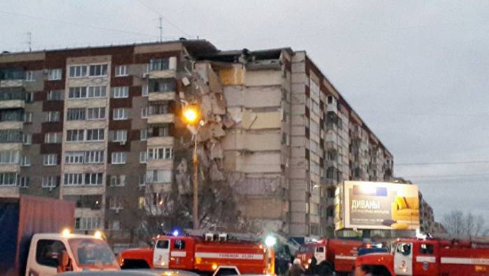 Un immeuble s'effondre en Russie