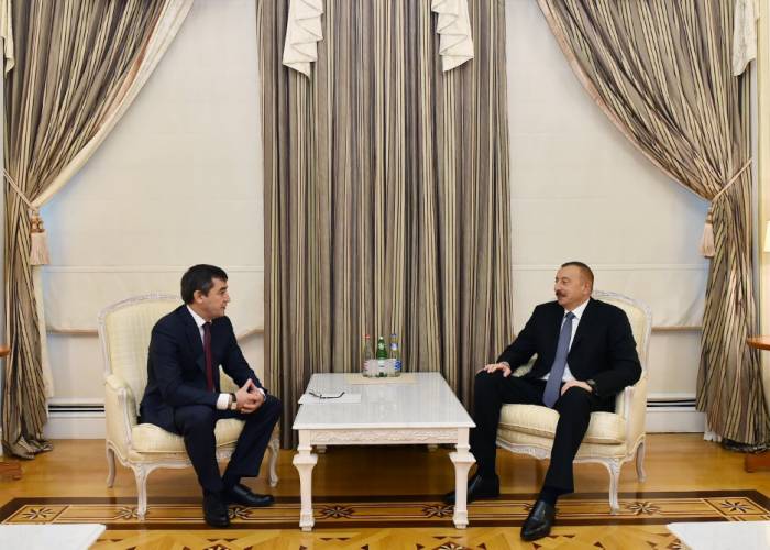 Ilham Aliyev empfängt stellvertretenden Premierminister Usbekistans