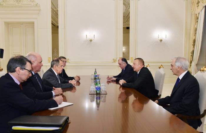 Le président Ilham Aliyev a reçu le chef de la diplomatie russe

