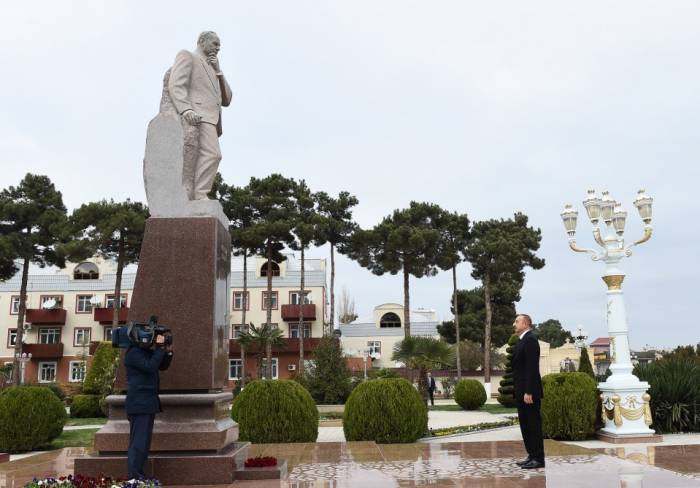 Déplacement du président de la République à Aghdjabedi