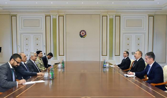 Le président Aliyev a reçu le ministre des Affaires étrangères pakistanais