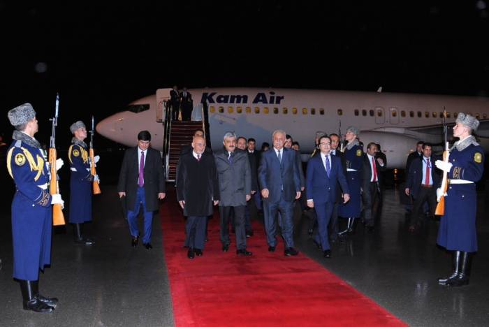 Le président afghan est arrivé en Azerbaïdjan