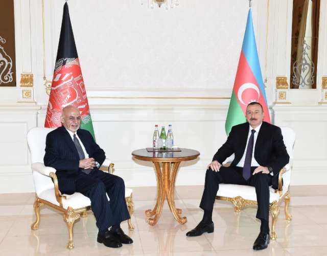 Azerbaijani President recieves Afghan president - PHOTOS 