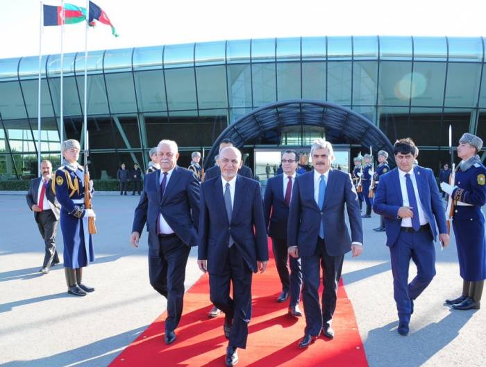Mohammad Ashraf Ghani a terminé sa visite de travail en Azerbaïdjan