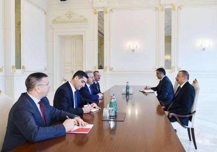 Le président azerbaïdjanais reçoit une délégation turque