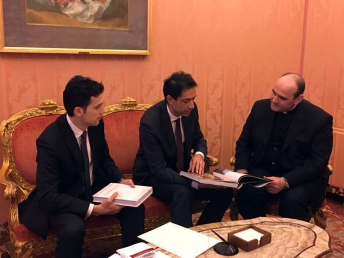 L’ambassadeur d’Azerbaïdjan remet ses lettres de créance à l’assesseur au Secrétariat d’Etat du Saint-Siège