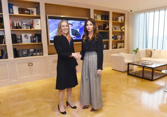 Mehriban Aliyeva a rencontré la délégation conduite par la ministre d’Etat du Royaume-Uni