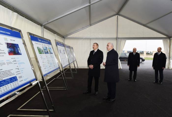 Ilham Aliyev besucht Chemie- und Industriepark in Sumgait
