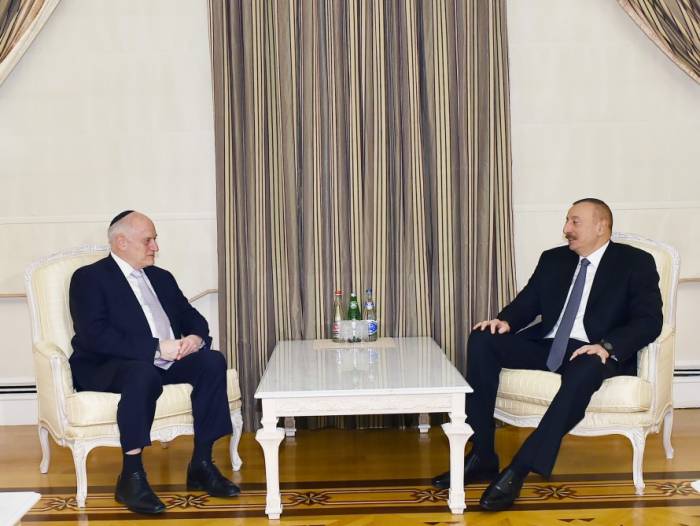 Entretien du président Ilham Aliyev avec Malcolm Hoenlein

