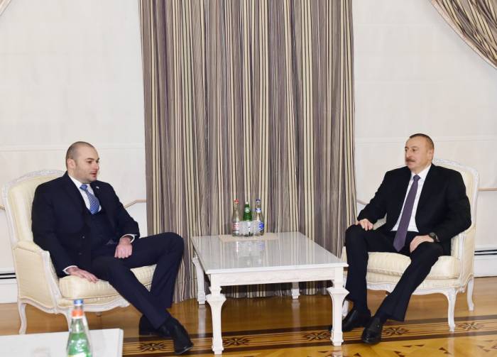 Le président Ilham Aliyev rencontre le ministre géorgien des Finances