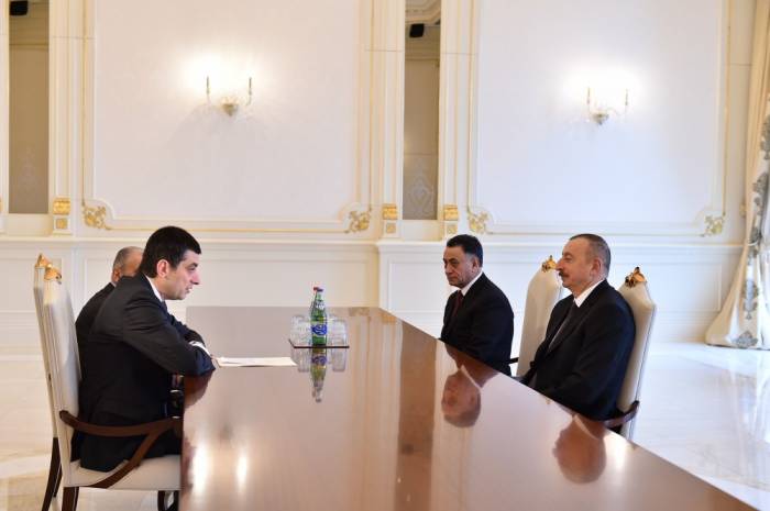 Ilham Aliyev a reçu le vice-Premier ministre géorgien