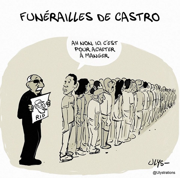 Cuba : l`embargo continue - CARICATURE