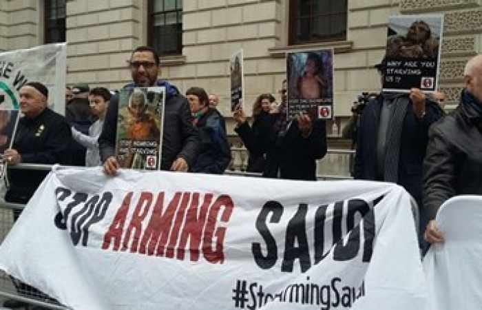 Manifestation à Londres contre l’agression saoudienne contre le Yémen