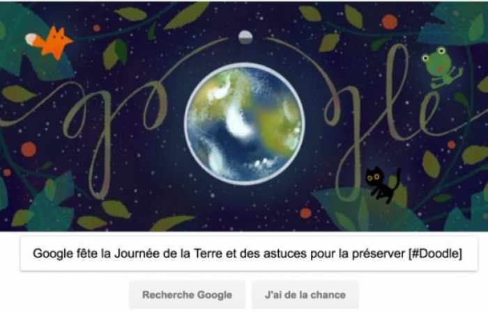 Un doodle de Google fête la Journée de la Terre 2017