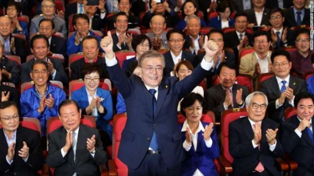South Korea election: Moon Jae-in declared winner