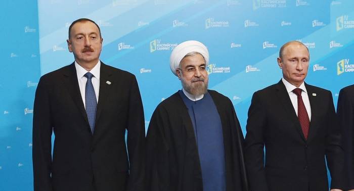 Irans Außenministerium über das Treffen Rouhani-Aliyev-Putin