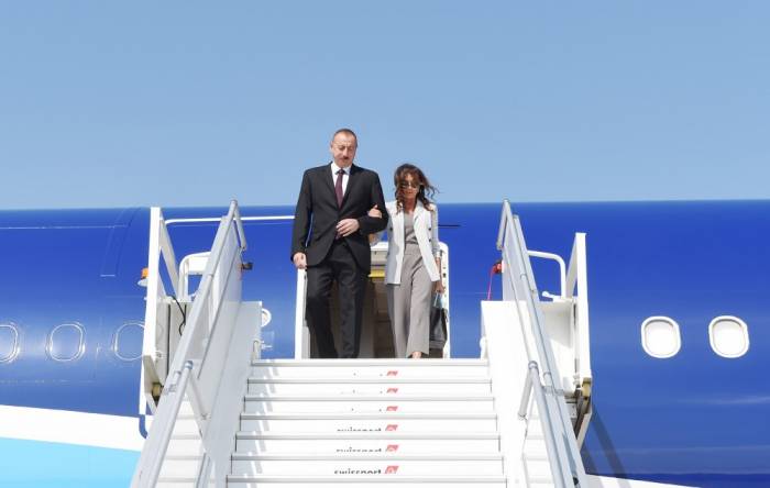 Ilham Aliyev fue a EEUU con su esposa