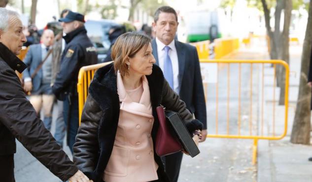 Forcadell y los miembros de la Mesa llegan al Supremo a declarar por rebelión