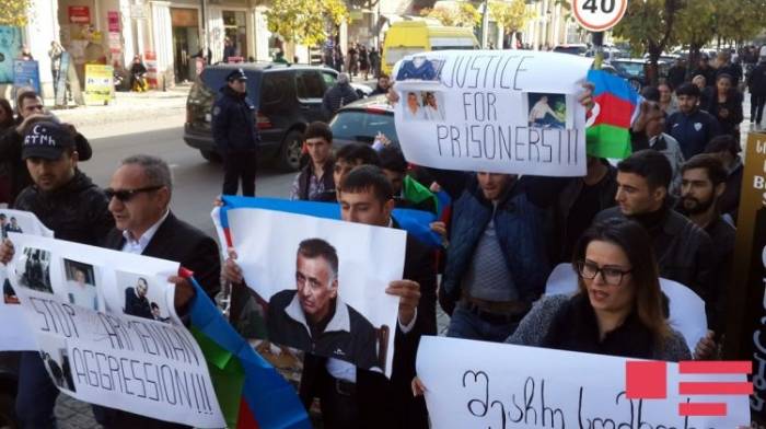 Ante la embajada de Armenia en Georgia se efectuó una acción de protesta