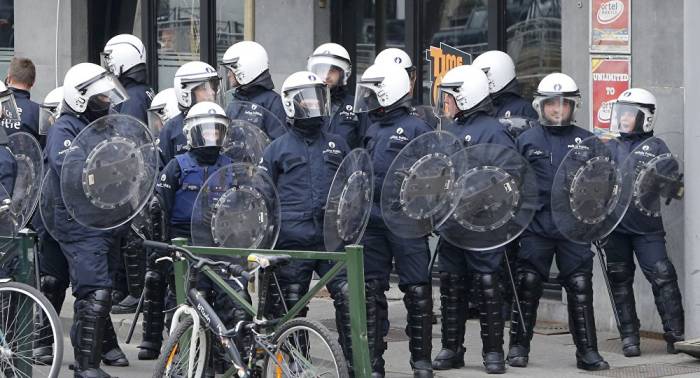 Más de 70 participantes de desórdenes detenidos en Bruselas