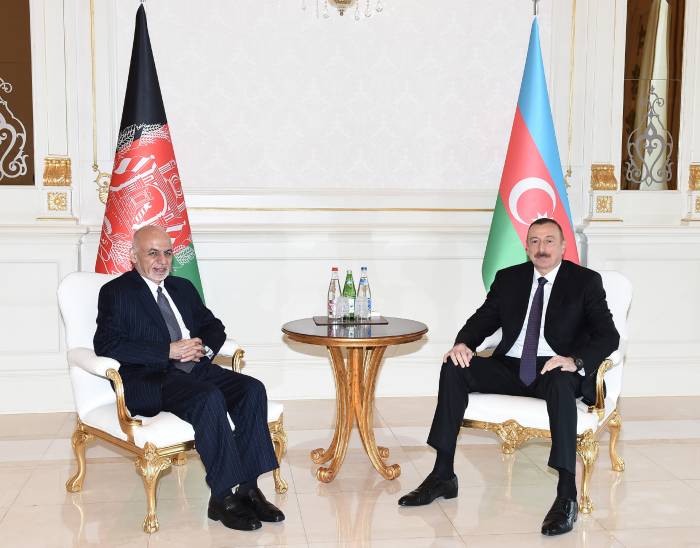 Aliyev y Ashraf Ghani se reúnen cara a cara- FOTOS 