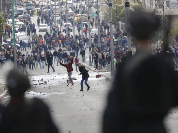 VIDEO: Protestas en la ciudad palestina de Ramala
