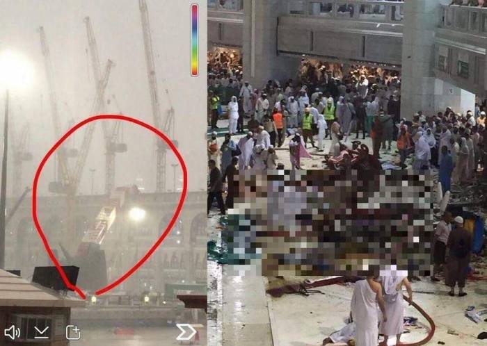 Absueltos los 13 acusados del accidente de grúa en La Meca en el que murieron 110 personas