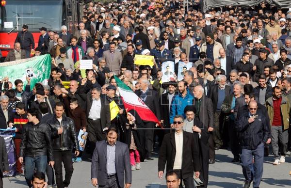 Nuevas marchas de apoyo al régimen iraní y contra la injerencia extranjera