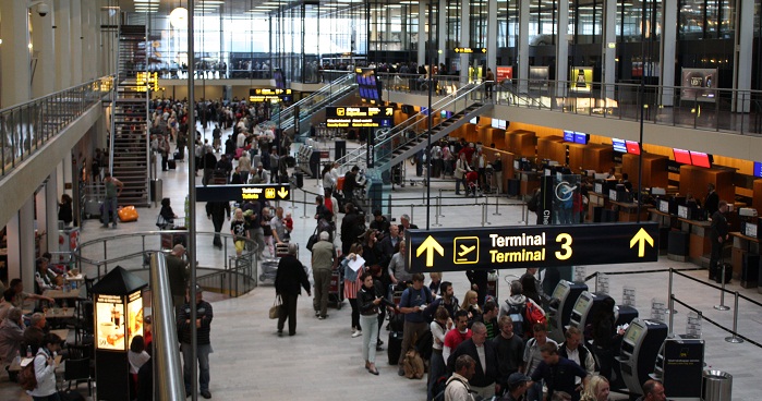 Copenhagen Airport evacuates terminal after suspicious bag