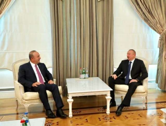 President Ilham Aliyev receives Turkish FM
