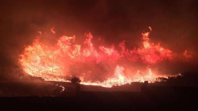 Incendie près d`une base de l`OTAN en Turquie