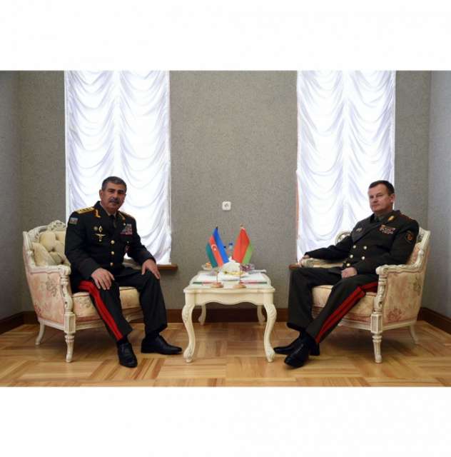 Defense Ministers of Azerbaijan and Belarus discusses issues of military cooperation - PHOTOS