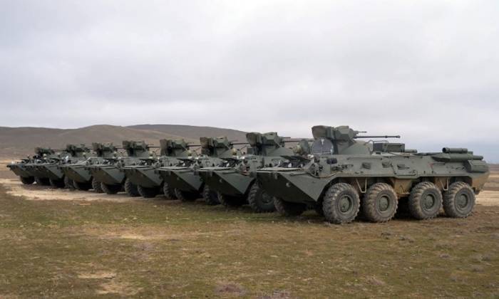 BTR-82A Naxçıvanda silahlanmaya daxil edilib