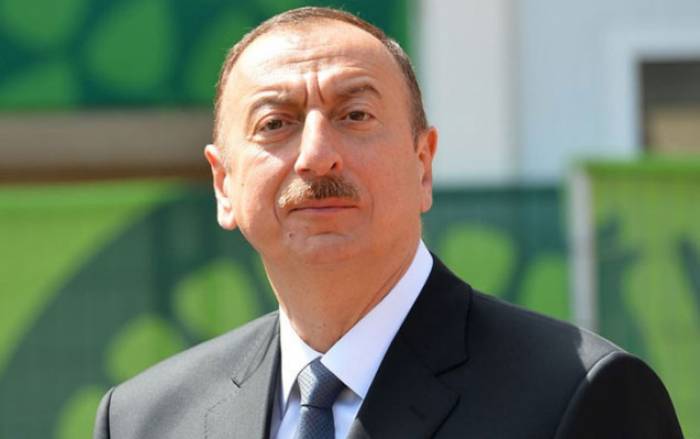 Le président azerbaïdjanais Ilham Aliyev à Chamkir