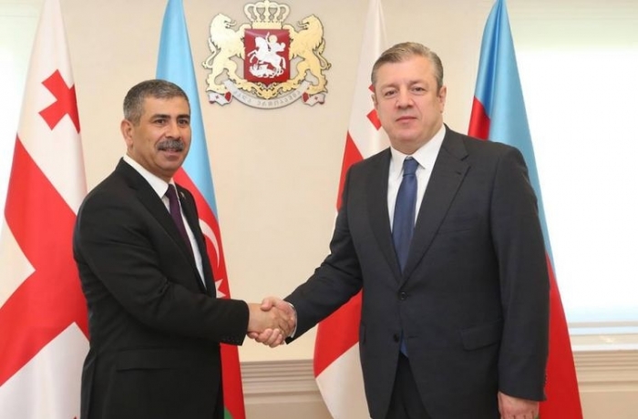Georgian PM receives Azerbaijani defense minister
