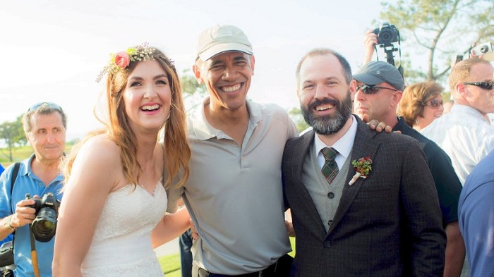 Obama als Hochzeitscrasher
