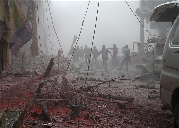 Rusiya Dəməşqi bombaladı: 50 ölü, 200 yaralı