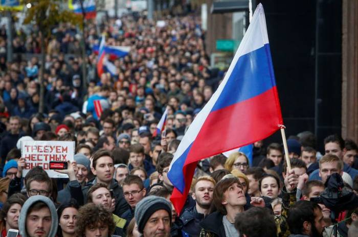 Un millier de partisans de l'opposition manifestent à Moscou
