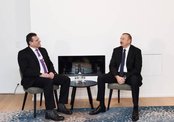 Ilham Aliyev hat TANAP mit Shevcovic besprochen