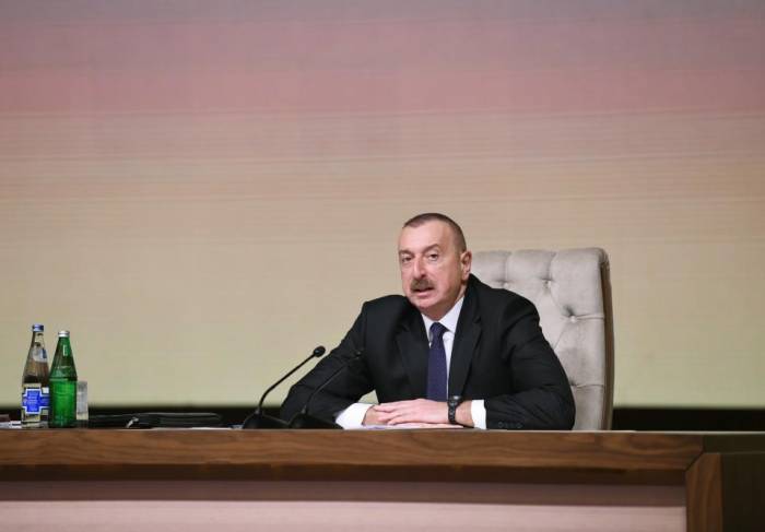 Ilham Aliyev: Die Realisierung von Nord-Süd-, Ost-West-Projekten ist ein historischer Verdienst Aserbaidschans