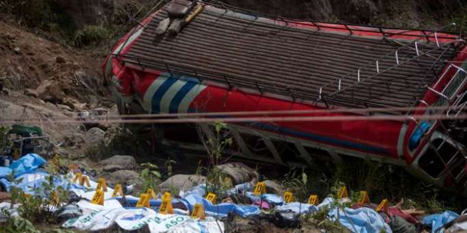 At least eight killed, 15 injured in Guatemala bus crash