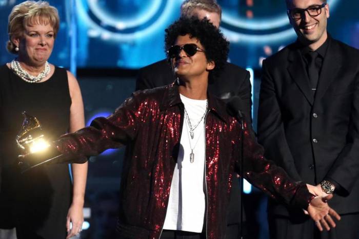 Bruno Mars Wins Record of the Year Grammy Award