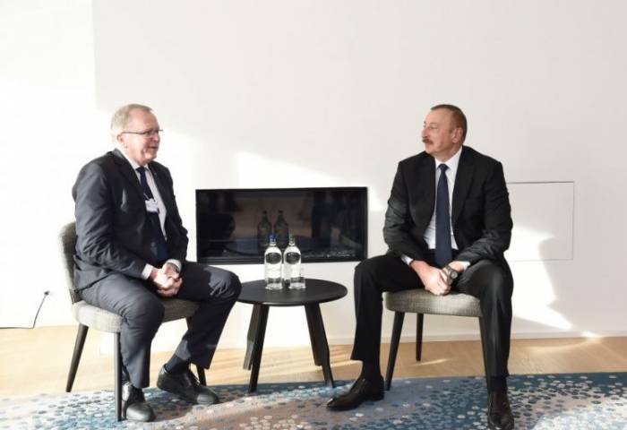 Azerbaijani President meets with Statoil CEO
