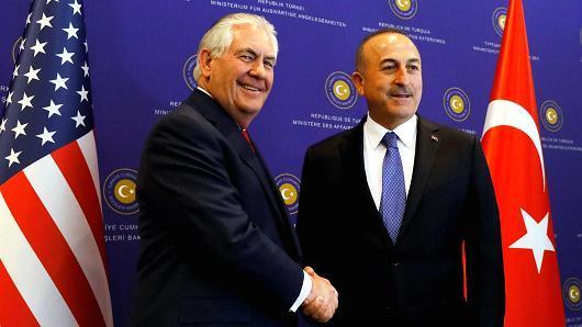 US, Turkish FMs discuss Sochi talks, Afrin operation