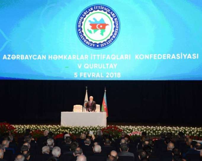 Le Ve congrès de la Confédération azerbaïdjanaise des Syndicats a commencé